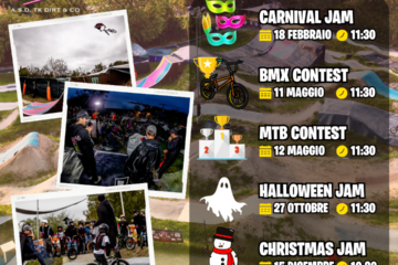 calendario eventi tk dirt e co 2024 bmx Mtb freestyle slopestyle milano Italia contest